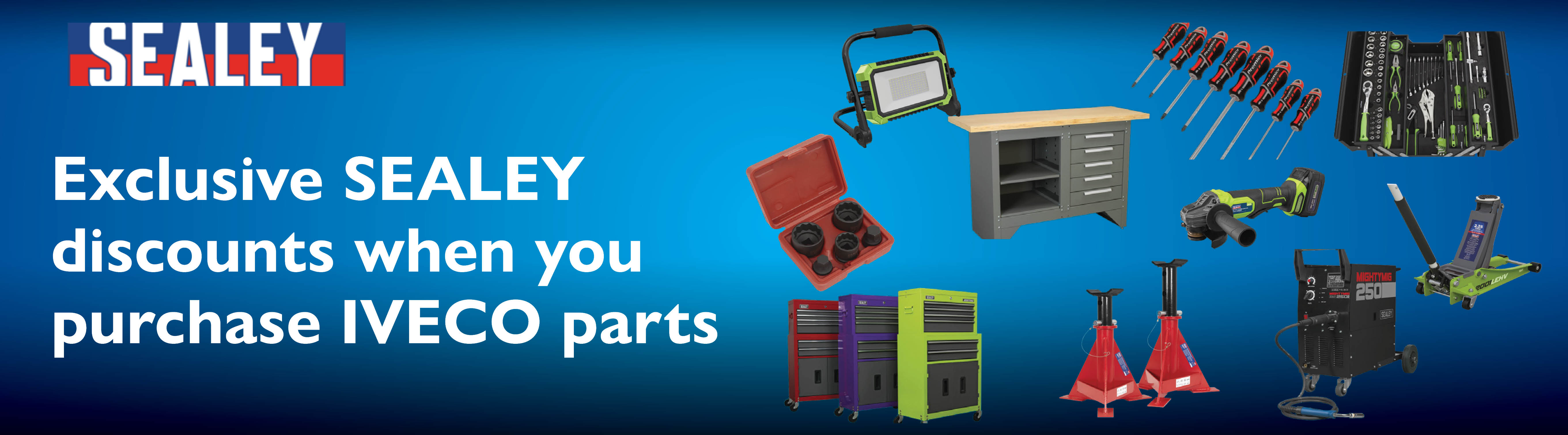 Exclusive SEALY discounts when you purchase IVECO parts. IVECO Retail Limited