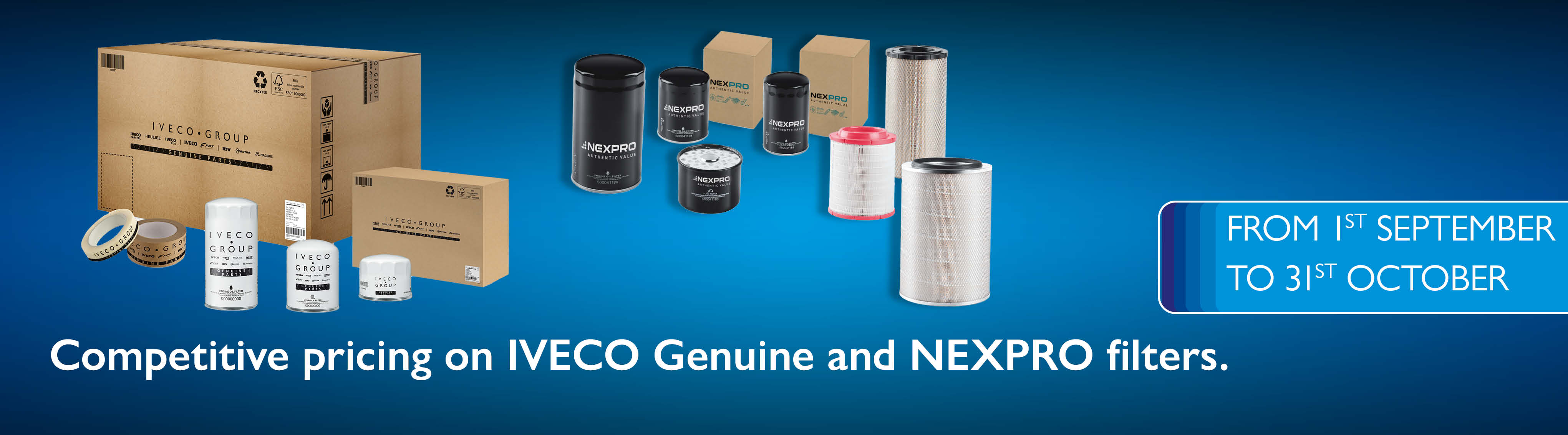 IVECO Genuine & NEXPRO filters offer